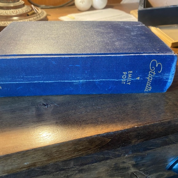 Blue Emily Post Book - Picture 2 of 6